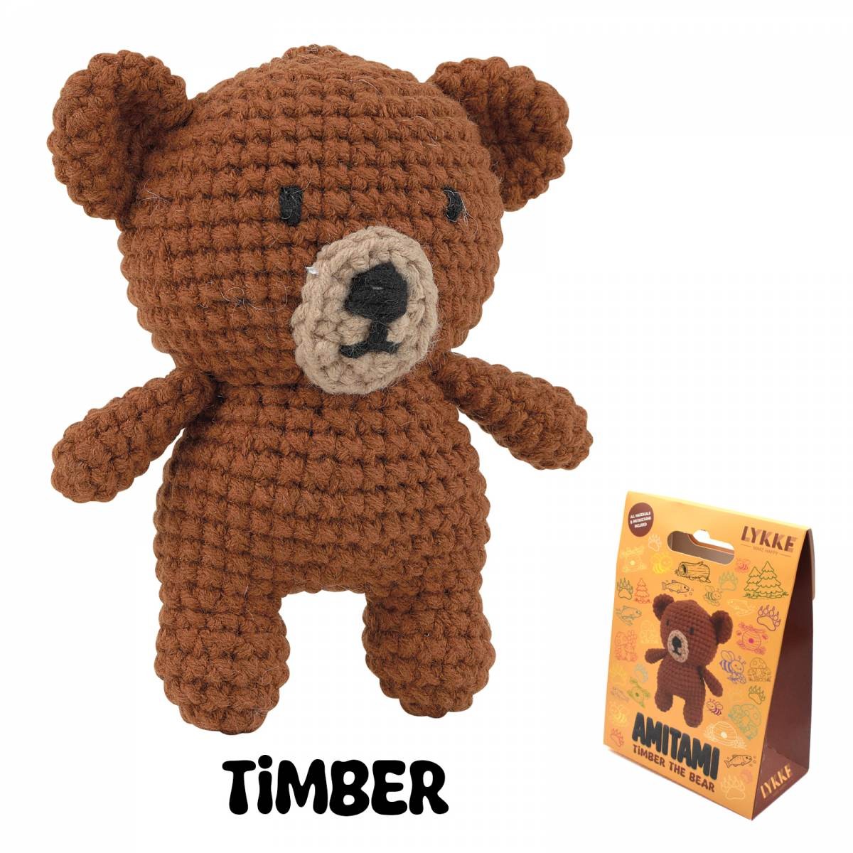 Amitami - Timber the Bear Cotton Crochet Kit