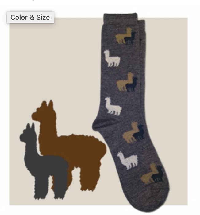 Red Maple Sportswear- Alpaca Herd Socks - Alpaca/Bamboo