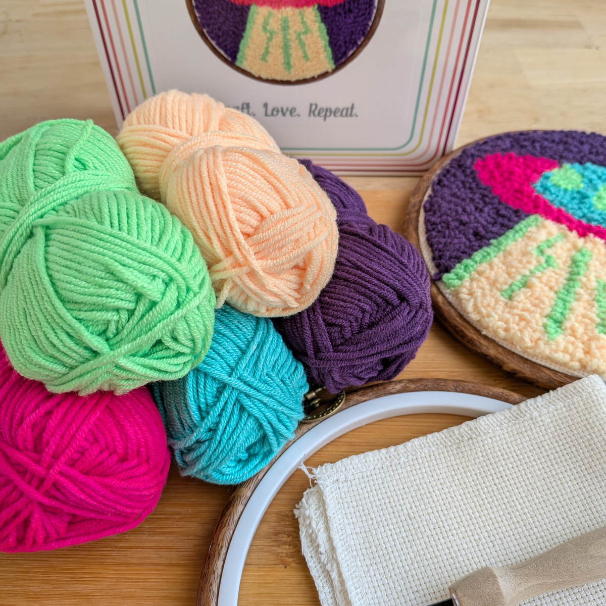 Craft Habit - Unidentified Fluffy Object Punch Needle Kit