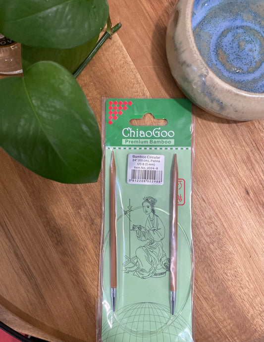 ChiaoGoo - Dark Bamboo - 24" Circular Needles