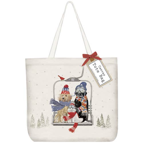 Mary Lake-Thompson Ltd. - Ski Lift Pets Tote Bag