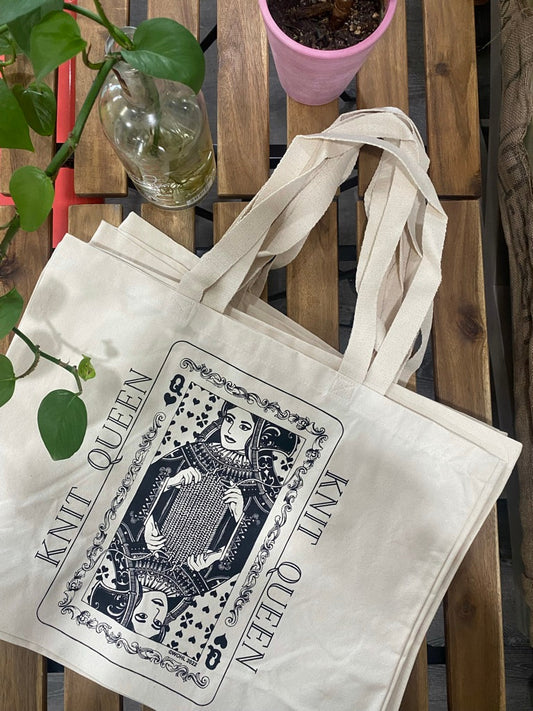 Knit Queen Tote Bag
